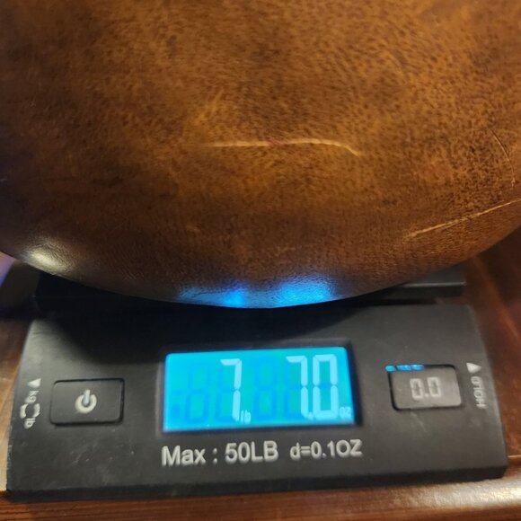 Sleeping Cat Wooden Sculpture Hand-Carved Decor 10" H x 9" L - Picture 7 of 11